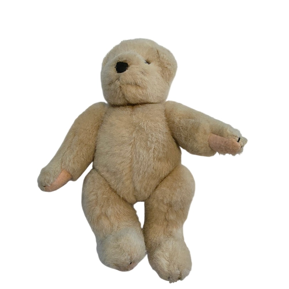 North American‎ Bear Co Muffy Vanderbear Plush Toy Unisex 8in Tan 1982 Jointed